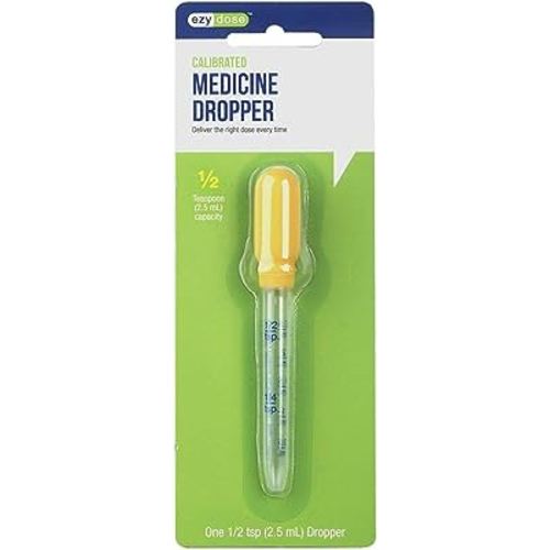 Ezy Dose Kids Oral Liquid Medicine Dropper | For Baby & Toddler | 2.5mL/0.5 TSP Capacity | Calibrated
