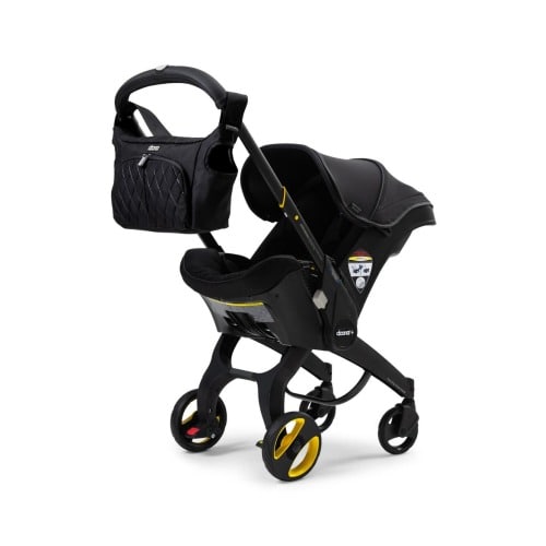 Midnight Edition Convertible Infant Car Seat/Compact Stroller System with Base & Essentials Bag Set, One Size