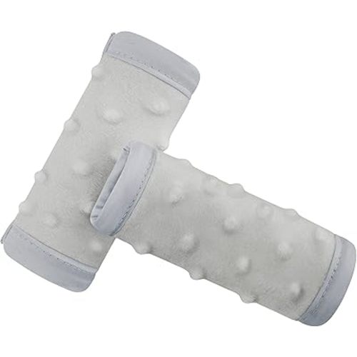 Pro Goleem Car Seat Strap Covers for Babies Unisex Soft Car Seat Strap Shoulder Pads for All Car Seats, Stroller, Pushcar, Small Size Designed for Newborn Gray