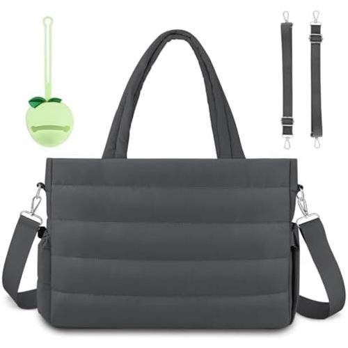 Diaper Bag Tote, Baby Diaper Tote Bags Crossbody Hospital Bag Travel Large Mommy Bag, with Silicone Pacifier Case