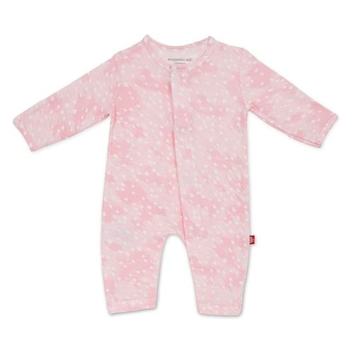 Magnetic Me Easy-Close Modal Coverall Jumpsuit Pink Doeskin 6-9 Months