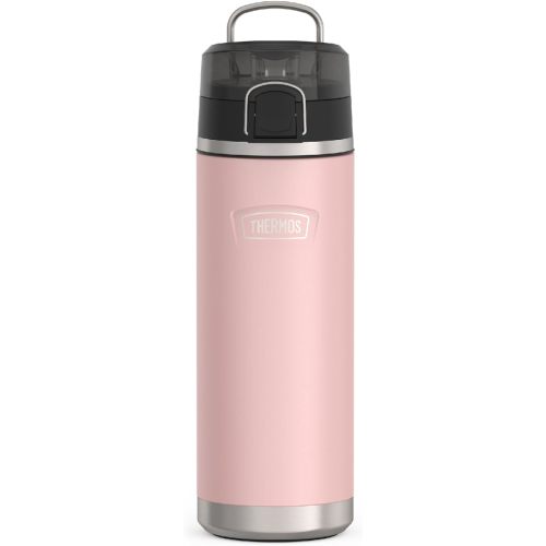 THERMOS ICON SERIES Stainless Steel Water Bottle with Spout - 24 Ounce, Sunset Pink - Vacuum Insulated Water Bottle with Lid