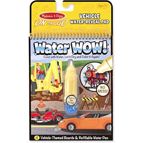 Toy: Melissa & Doug On the Go Water Wow! Reusable Water-Reveal Activity Pad - Vehicles