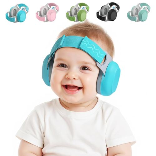 Bella's Friends Baby Ear Protection for Infants & Toddlers(3–48 Months) - Lightweight 24dB Noise Cancelling Headphones - Safe fit & Comfort Earmuffs - Improve Sleep - Baby Travel Essential, Blue
