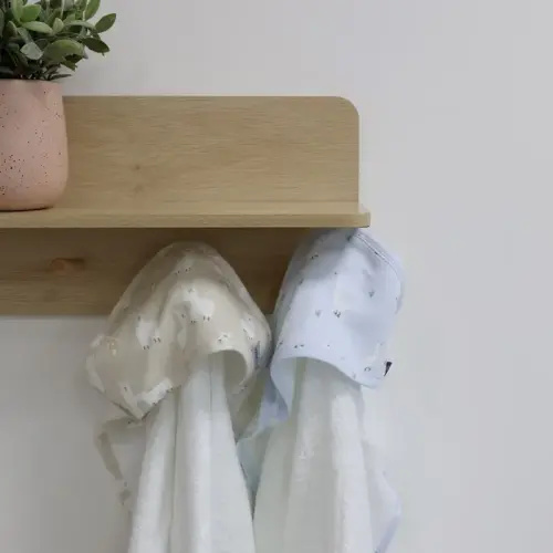 Bubba Blue Provincial Hooded Towel 2 Pack Sky/Almond | Baby Bunting AU
