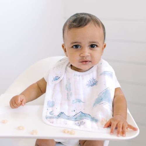 boutique cotton muslin snap bibs 3 pack
