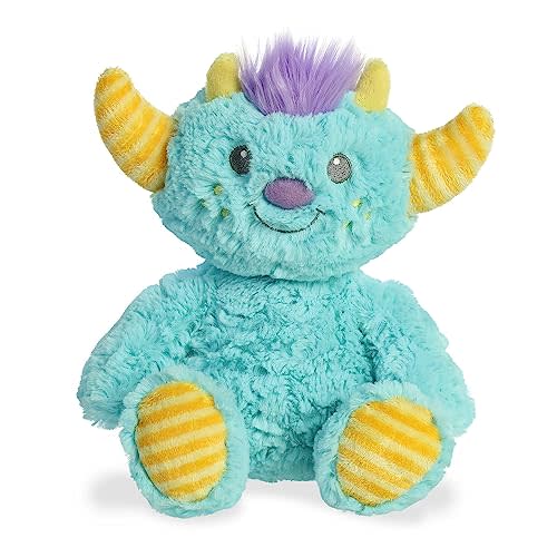 Aurora® Playful Monster Kazu™ Baby Stuffed Animal - Soft & Cuddly Toy - Imaginative Play - Blue 11.5 Inches
