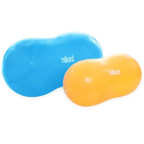 Milliard Peanut Ball Physio Roll for Exercise, Therapy, Labor, Birthing and Dog Training