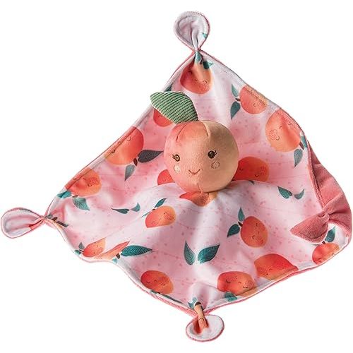 Mary Meyer Sweet Soothie Lovey Security Blanket, 10 x 10-inches, Peach