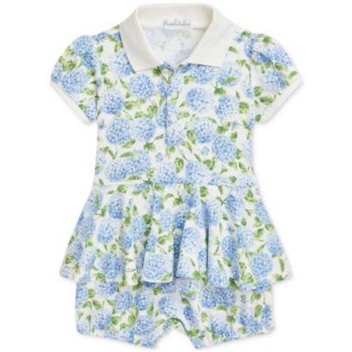 Baby Girls Floral Peplum Shortall