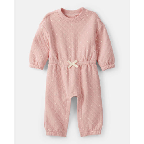 Baby Girl Long-Sleeve Jumpsuit - Pink - Carter's | Carter's