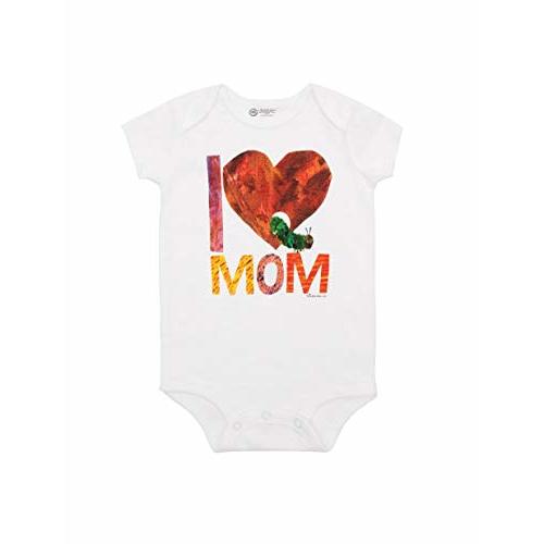 Out of Print World of Eric Carle, The Very Hungry Caterpillar I Love Mom Baby Bodysuit 18 Months