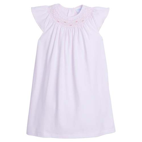 Smocked Bishop Dress - Roses