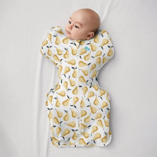Love to Dream Swaddle Up Sleep Sack- Cotton 1.0 TOG - Pears- NB: Sleeveless, Two-Way Zipper, Easy Fit