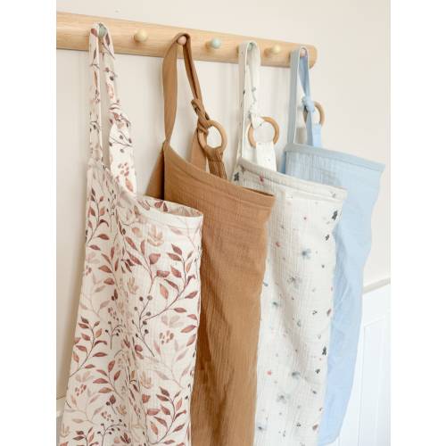 Nursing Cover for Baby Breastfeeding & Pumping, Muslin Double Gauze Cotton, Breast Feeding Apron Shawl Breathable Wire