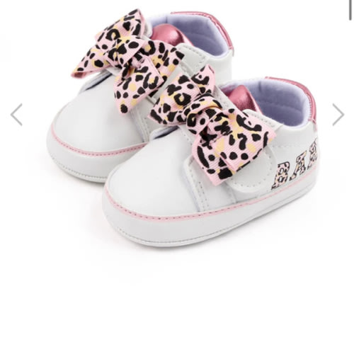 LEOPARD BOW Sneakers - Hazel & Bo