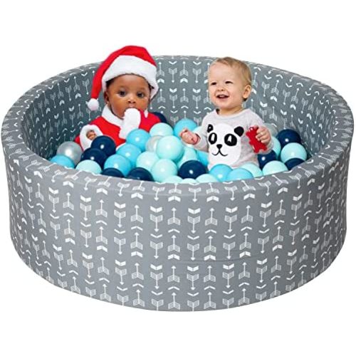 Pete&Eile Foam Ball Pit for Children Toddlers,Soft Round Designed, Easy to Clean or Install,Ideal Gift for Babies Infants Indoor and Outdoor Game- (Balls NOT Included) Arrow Design
