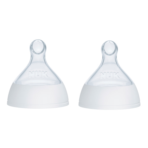 NUK Smooth Flow™ Pro Anti-Colic Baby Bottle Replacement Nipples, 2-Pack, Clear