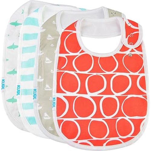 Baby Bib Large Toddler Burpy Absorbent Feeding Reflux Drool Teething Snap Button