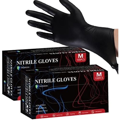 PROMEDIX P Nitrile Gloves, 4mil-Gloves Disposable Latex Free, Disposable Gloves for Household, Food safe