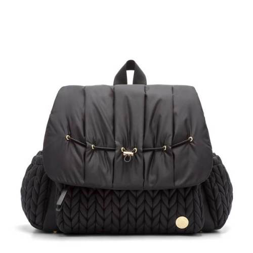 HAPPbrand Levy Diaper Backpack - Black Herringbone