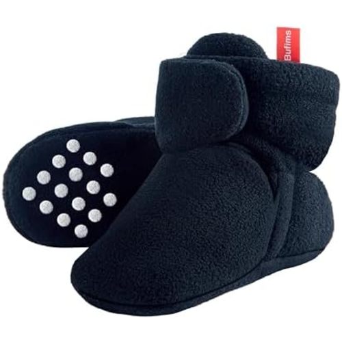 Baby Fleece Booties Newborn Unisex Booties Non-Slip Newborn Infant First Walkers Warm Shoes House Slippers for Baby Boys & Baby Girls Toddlers