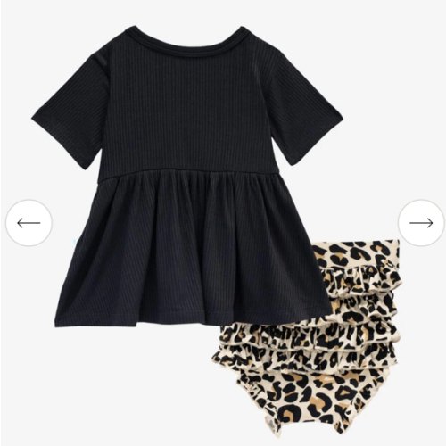 Peplum & Bummie | Lana Leopard Tan | Peplum Bummie Set