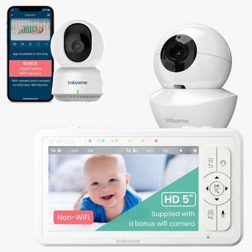 Babysense HD Dual: Best Baby Monitor with WiFi & Camera