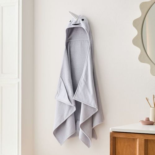 Kids Narwhal Hooded Bath Wrap