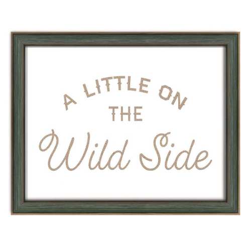 Wild Side Burlap on Backer, 20x16