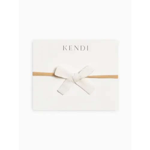 Linen Schoolgirl Bow