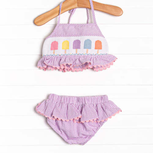 Tuesday Treats Smocked Bikini, Purple – Stitchy Fish