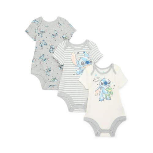 Disney Baby Wishes + Dreams Character Infant Baby Short Sleeve Bodysuits, 3-Pack, Sizes Newborn-12 Months