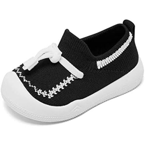 Eashi Baby Boy Girl Non-Skid Indoor Infant Walking Shoes Breathable Warm Elastic Sock Shoes with Memory Sole Protect Toes Outdoor Sneakers