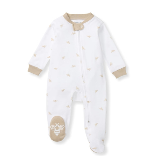 Burt's Bees Baby Pajamas, Zip Front Non-Slip Footed Sleeper Pjs, 100% Organic Cotton