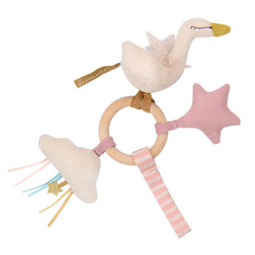 Moulin Roty La Petite École De Danse Swan Ring Rattle - Pink | Garmentory