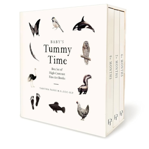 Baby's Tummy Time Book Box Set: A 3-Book Box Set of High-Contrast Art for Visual Stimulation at Tummy Time (Our Little Adventures Series)