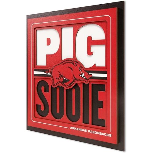 YouTheFan NCAA Arkansas Razorbacks Slogan Series 3D Wall Art