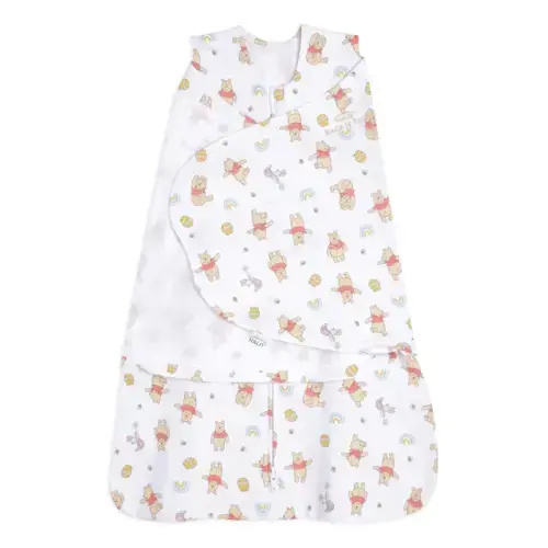 100% Cotton Baby Swaddle Winnie the Pooh Rainbows | Newborn | HALO US