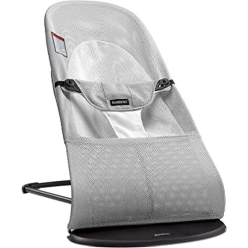 BabyBjörn Bouncer Balance Soft, Mesh, Silver/White (005029US)