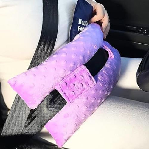 Hysterectomy Pillow Abdominal Post Surgery Pillows with Pocket Comfort for Ice Heat Packs Tummy Tuck Belly Incision Recovery Seatbelt Gifts Women Patients (Lavender)