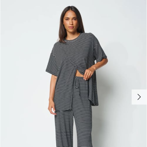 Wrap Panel Breastfeeding Friendly Tee - Stripe – Apero Label