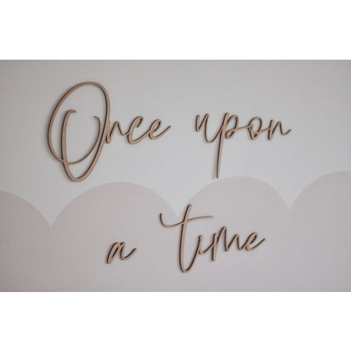 Once Upon A Time Wooden Words Sign For Wall Art, Nursery Decor, Photo Prop