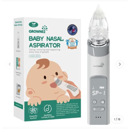 Grownsy SniffEase OG Adjustable Suction Nasal Aspirator