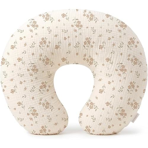 Konssy Muslin Nursing Pillow Covers, Soft Cover for Breastfeeding Pillows