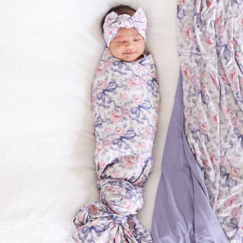 Leighton's Lavender Oversized Swaddle Blanket