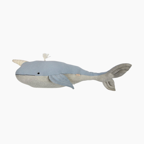 MERI MERI Cotton Stuffed Animal - Otto Narwhal (Metallic Thread)
