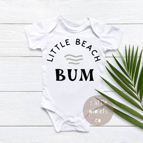 Little Beach Bum Onesie®, Beach Baby, Beach Vacation, Beach Bum Baby, Cute Beach Clothing, Baby Beach Outfit, Beach Trip, Summer Trip