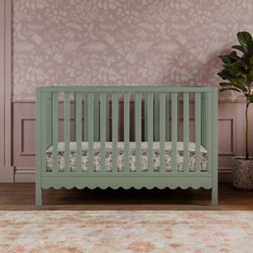 Davinci Sammy Scallop 4-in-1 Convertible Crib - Light Sage