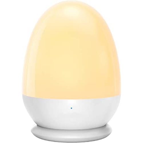 JolyWell Baby Night Light for Kid, Portable Egg Nightlight with Stable Charging Pad, Touch Nursery Night Lamp for Breastfeeding, Toddler Night Light for Bedroom, Timer Setting, ABS+PC, White-2